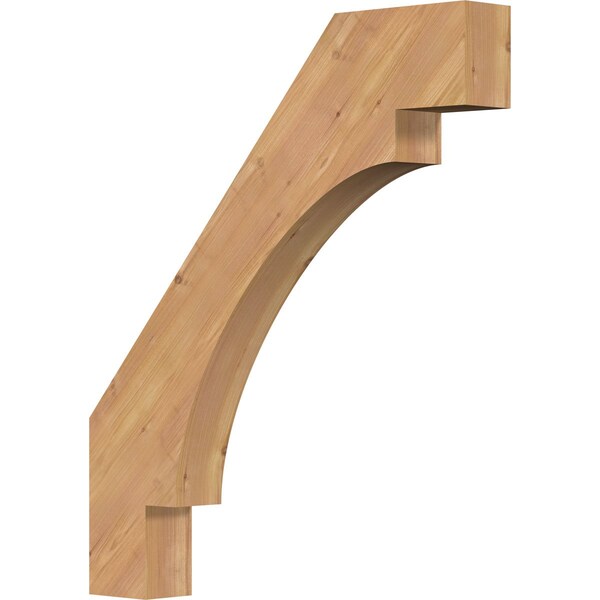 Ekena Millwork 3 1/2"W x 26"D x 30"H Merced Smooth Knee Brace, Western Red Cedar BRC04X26X30MRC00SWR - main